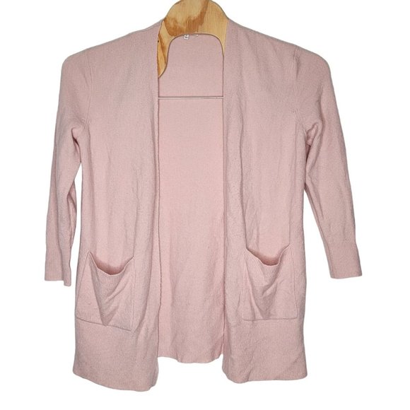 Madewell Sweaters - Madewell Small S Baby Pink Open Wool / Alpaca Blend Pockets Women's Sweater